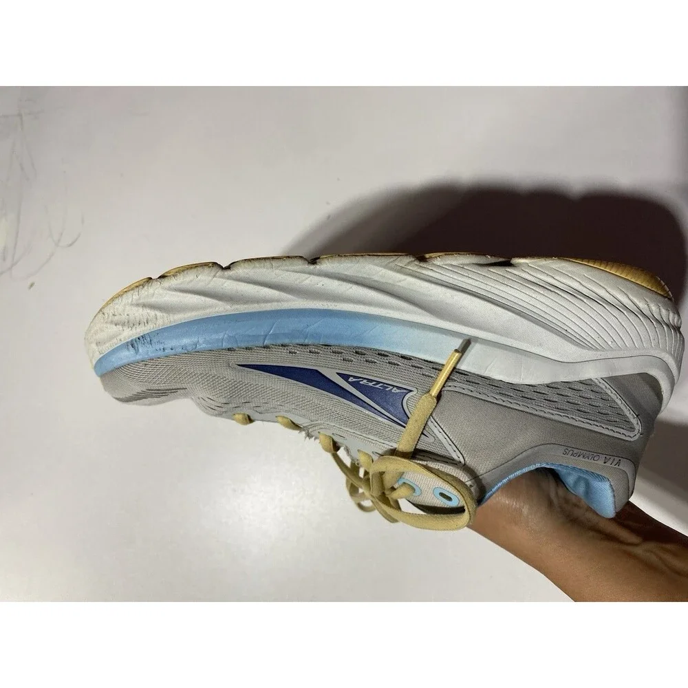 Altra Via Olympus Women 9 Grey Blue‎ Running Shoes Road Gym Sneaker AL0A82CR224